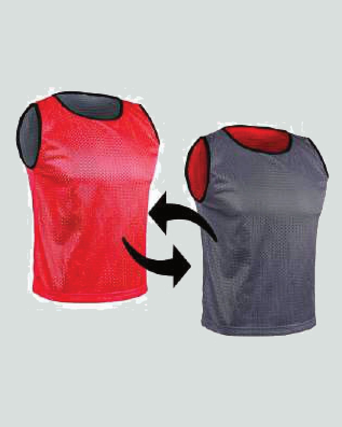 Custom training bib — plain, numbered or reversible — On Wheel International, Sialkot