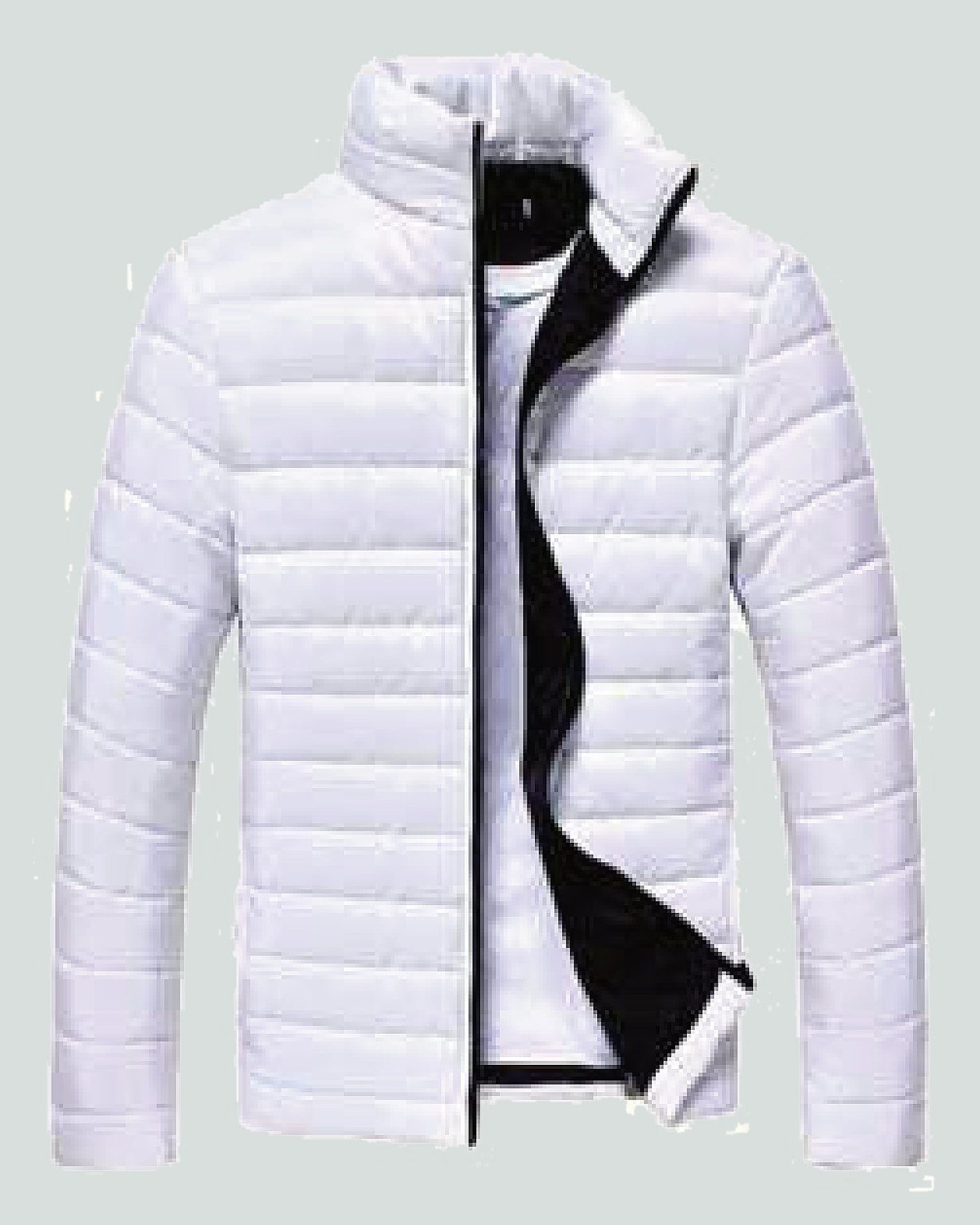 Custom bubble jacket — hooded, full zip, zip pockets — On Wheel International, Sialkot
