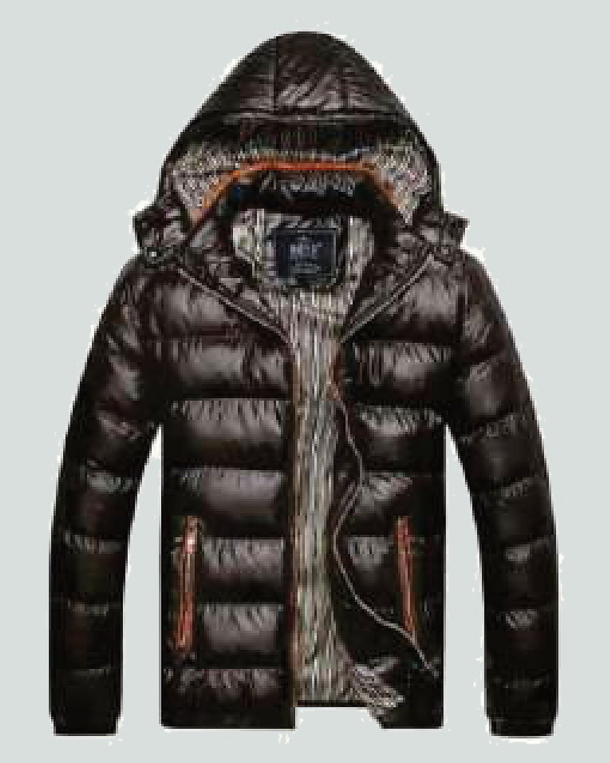 Custom bubble jacket — hooded, full zip, zip pockets — On Wheel International, Sialkot