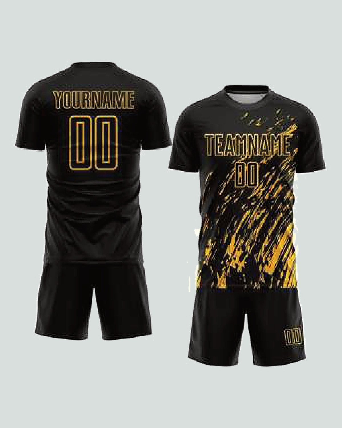 Custom football kit — jersey + short + sock — On Wheel International, Sialkot