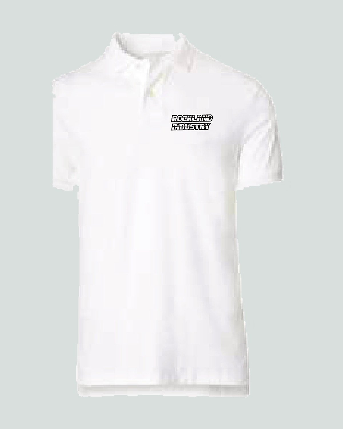 Custom polo shirt — men — embroidered or printed chest badge — On Wheel International, Sialkot