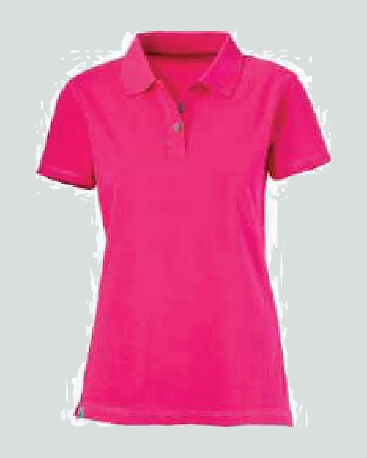 Custom polo shirt — women — shaped side seam, shorter body — On Wheel International, Sialkot