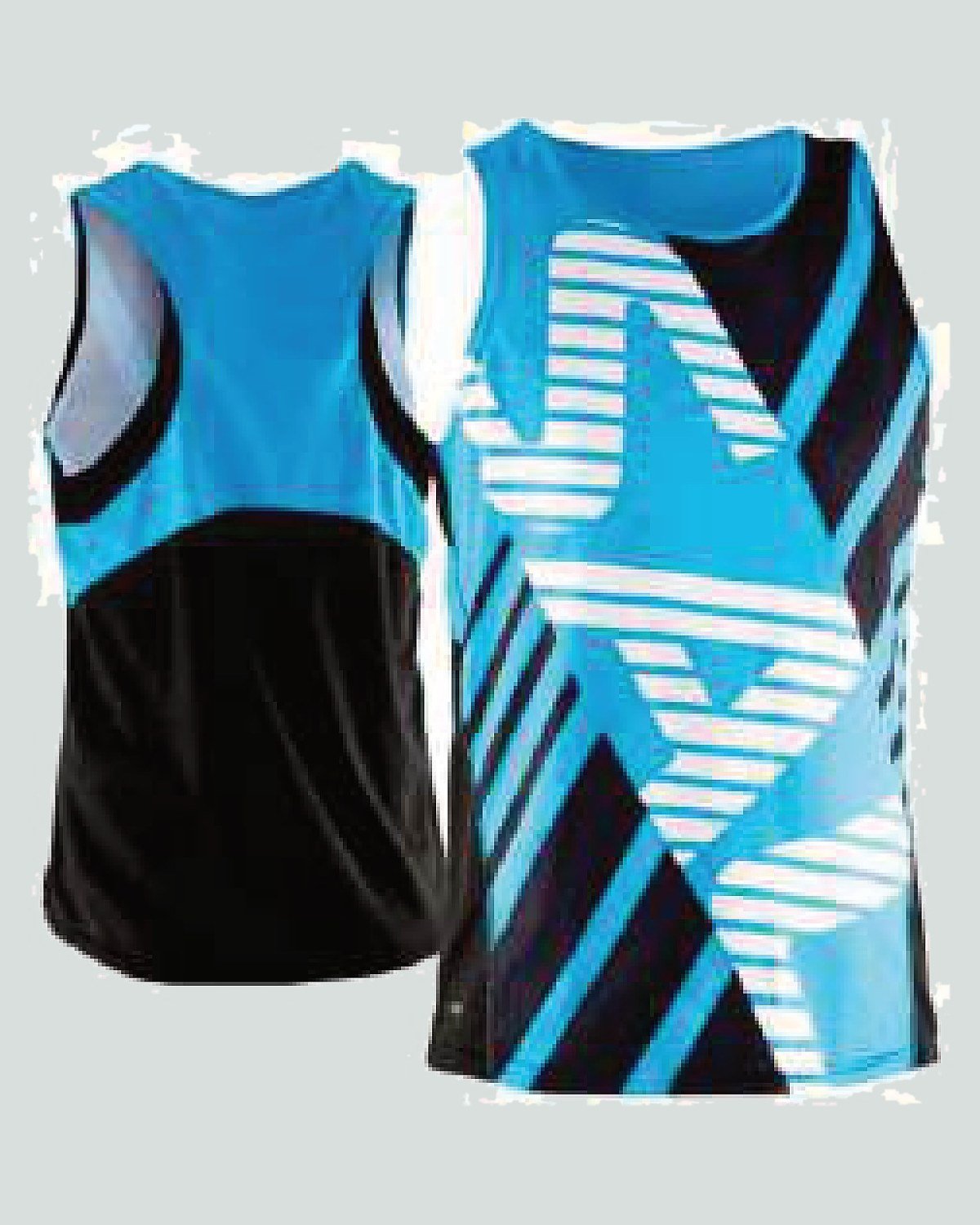 Custom singlet — women — racerback and strap cuts — On Wheel International, Sialkot